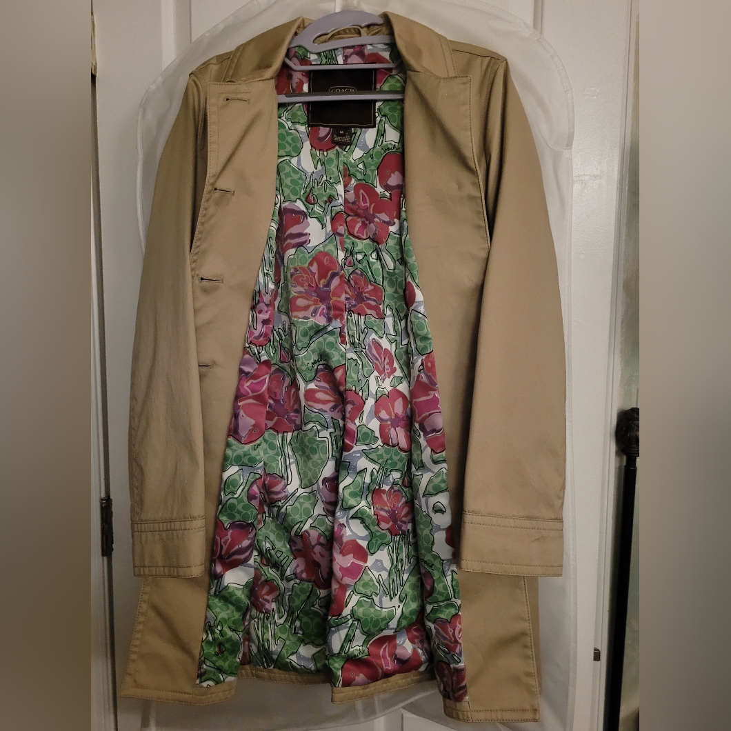 Host Pick Coach Poppy Khaki/Floral Day Coat